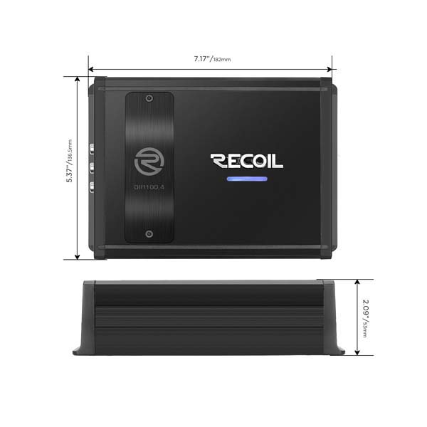Recoil | DII1100.4 | 4-х канальный усил., 4х180/270W, mini | 6