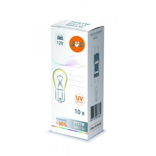 SVS   | PY21W 0200054000  | Лампа PY21W 12V AMBER уп.10 шт. | превью 1