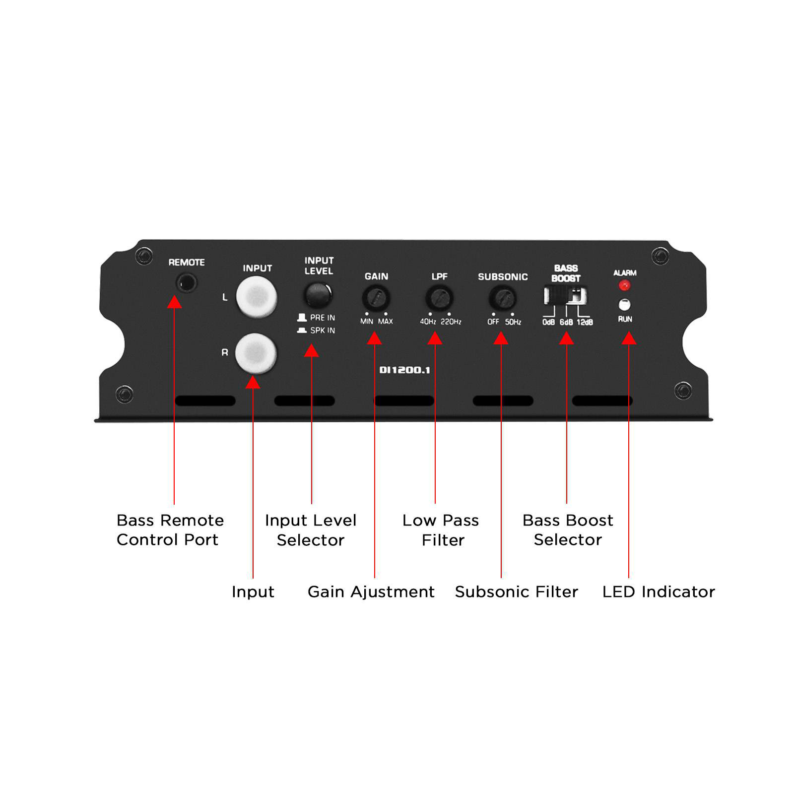 Recoil | DI1200.1 | 1-х канальный усил., 1х650/1200/min2Om | 4