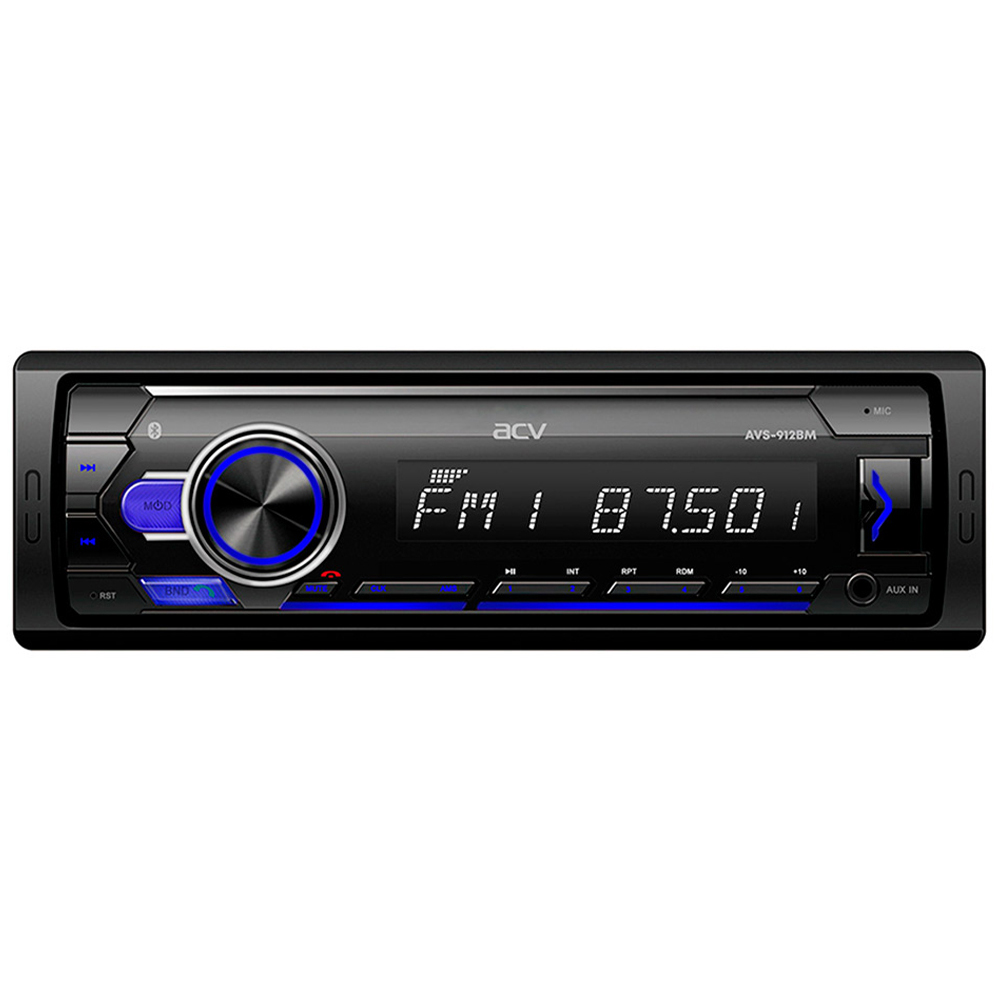 ACV | AVS-912BM| 1din/мультицвет/FM/MP3/USB/BT/SD/FM/4*50 | превью 1