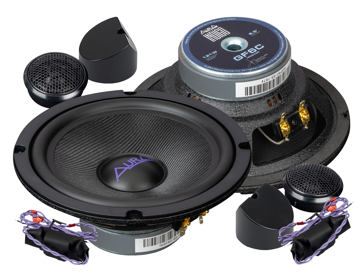AurA | INDIGO-GF6C | 6,5" (16,5cm), GlassFiber, компонентные, 61/121w, 40Hz - 20kHz, 90db, сетки | превью 1