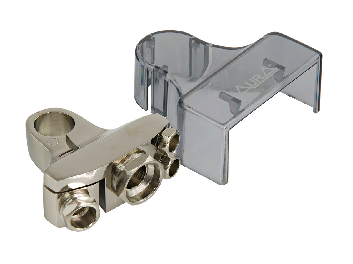 AurA | BTG-048N | Клемма для аккумулятора, "минус", 1x0/2 + 1х4 + 2х8 GA | превью 1