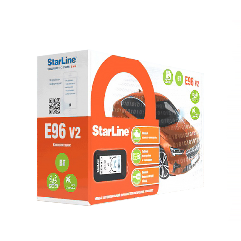 StarLine | E96 VER2 BT GSM/GPS | GSM/GPS Bluetooth Smart - 2CAN+4LIN брелок-метка BLE | 3