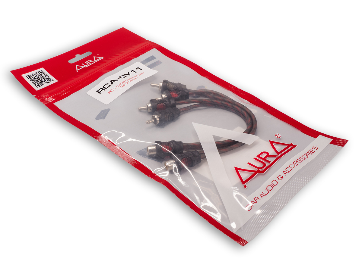 AurA | RCA-0Y11 | Y-кабель 0.2 метра, 1 мама/2 папы, 2 канала, витая пара, 2ШТ. | превью 2