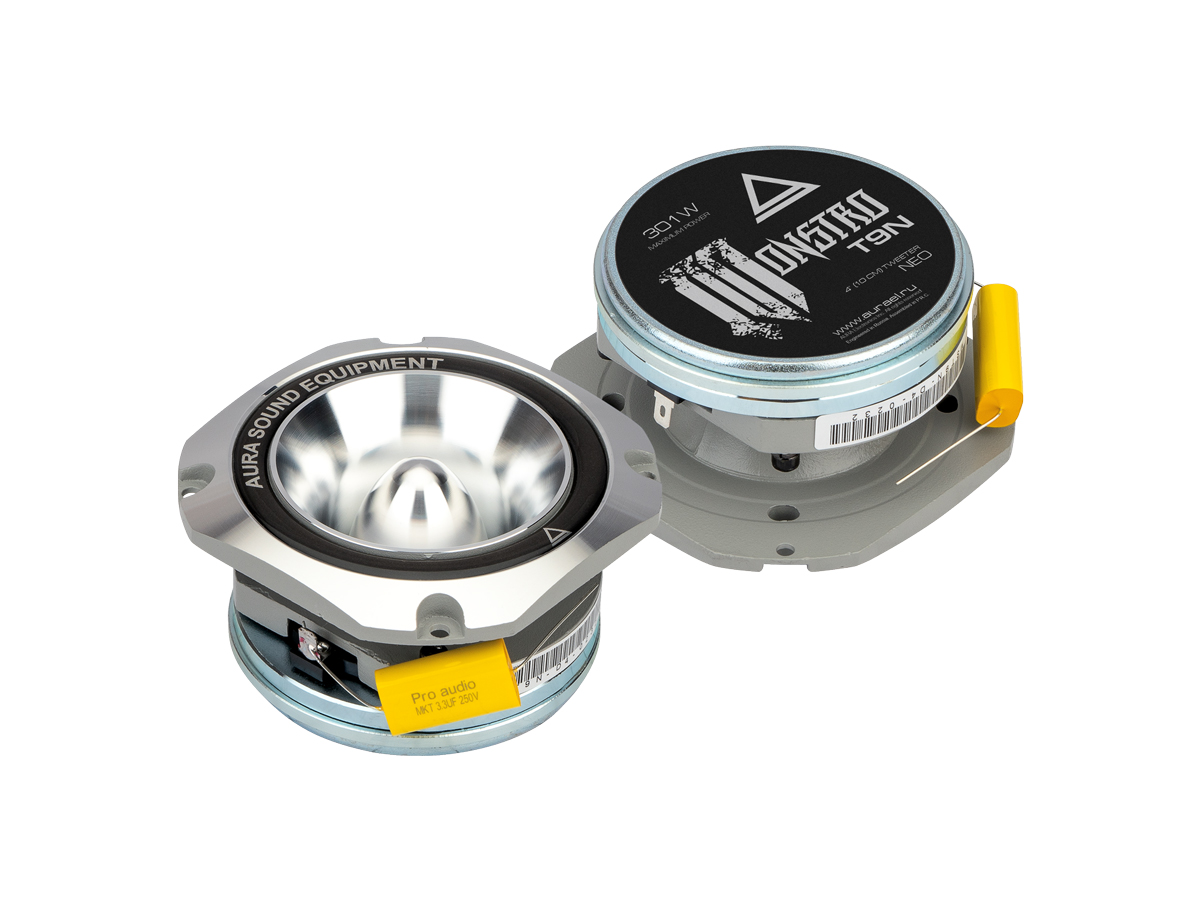 AurA | MONSTRO-T9N | ВЧ 4" (10cm), НЕОДИМ, ПАРА, 4 Ом, 251/501w, 119db, 2000Hz - 22kHz | превью 1