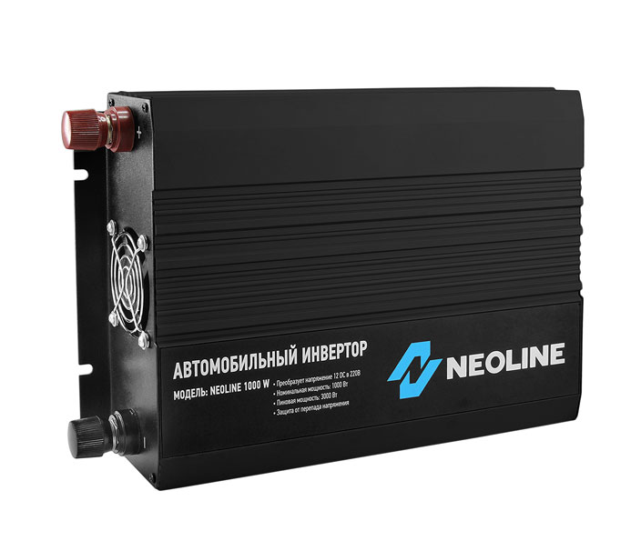 Neoline | 1000W | Преобразователь напряжения 12V-220V, 1000Вт (Пик 2000Вт), порт USB | превью 1