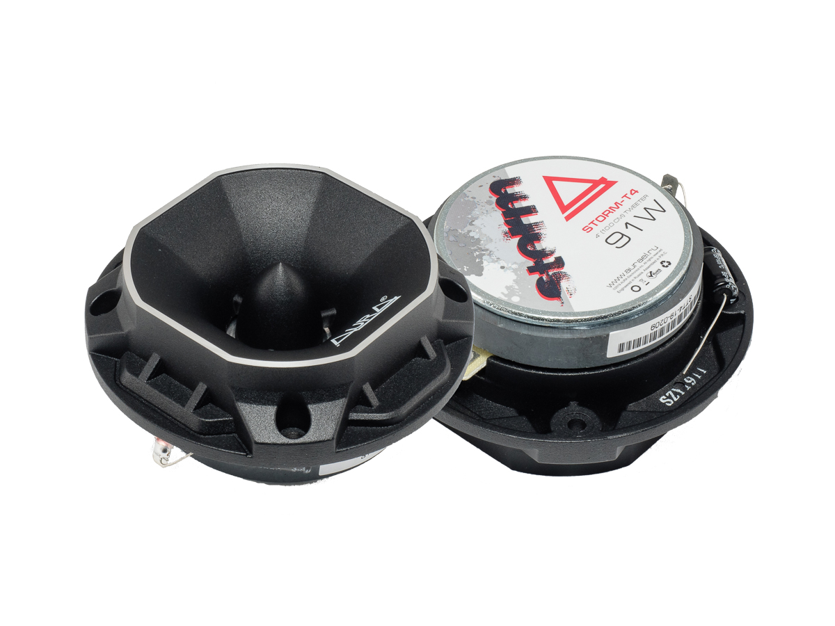 AurA | STORM-T4 | ВЧ 4" (10cm), ПАРА, 4 Ом, 51/91w, 101db, 2.5kHz - 22kHz, 27mm | 1