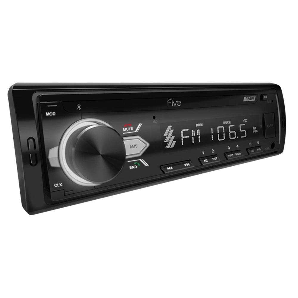 FIVE | F24W | 1din/белая/Bluetooth/USB/AUX/SD/FM/4*50 | превью 1