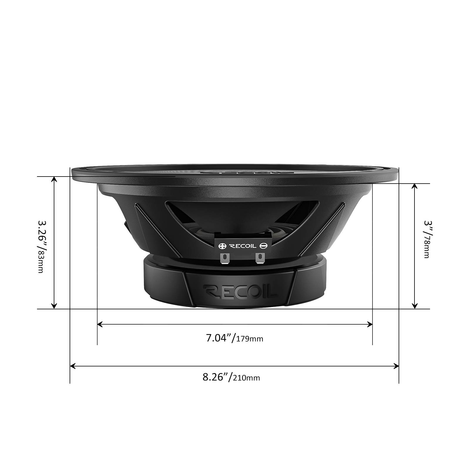 Recoil | MS8-4P | эстрадная акустика, 8"(210ММ), 4 Ом, 95-15000Hz ,  RMS/Peak - 200W/400W     | 6