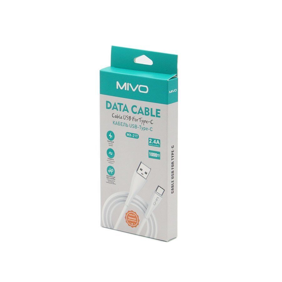 Mivo | MX-21T | Кабель Type-C - USB 2.4 А  1 м | превью 3