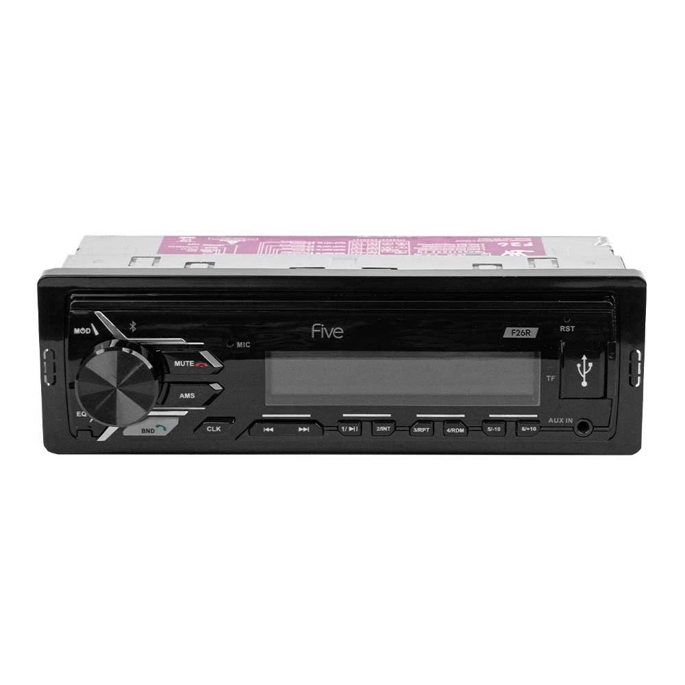 FIVE | F26R | 1din/красная/Bluetooth/USB/AUX/SD/FM/4*50 | превью 2