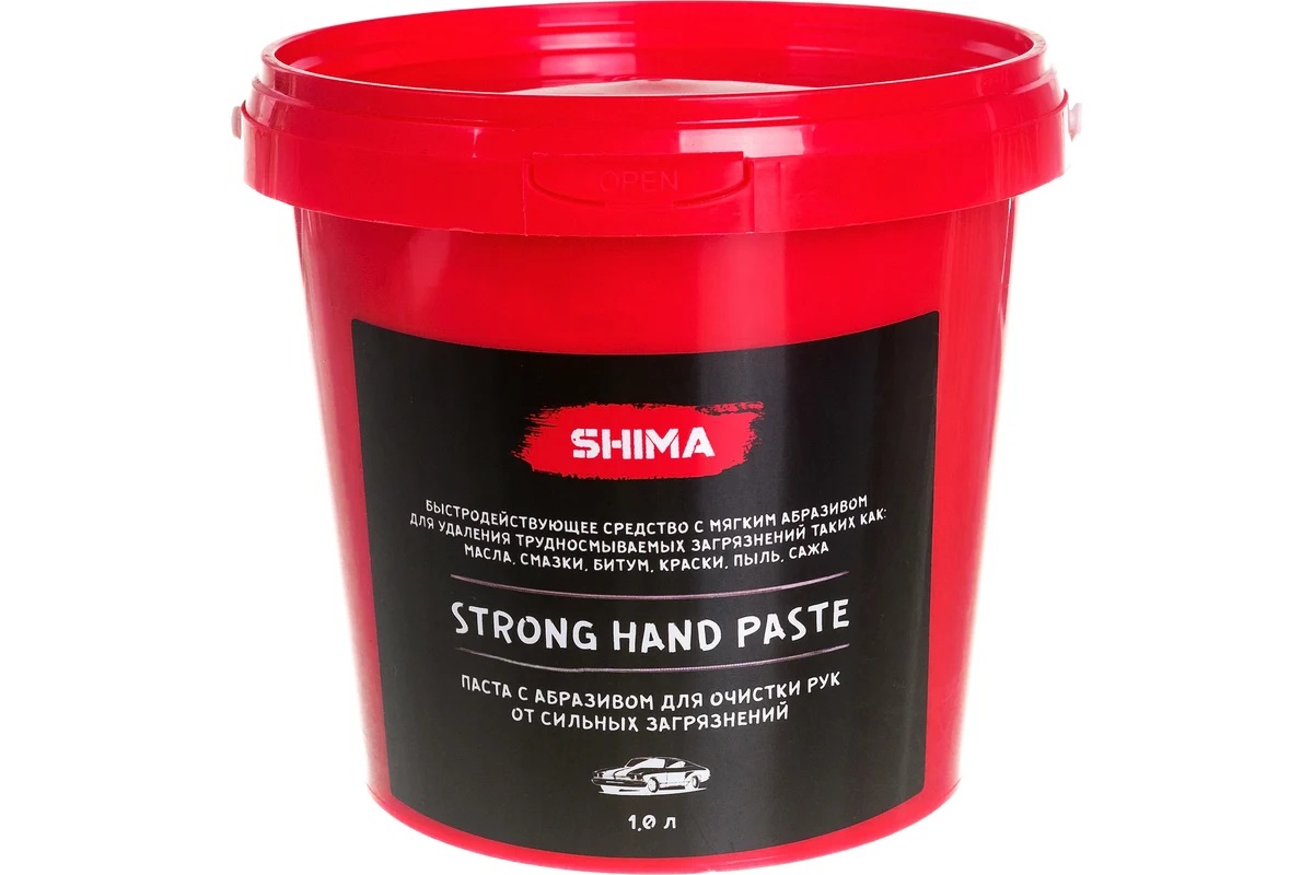 SHIMA | Detailer | Паста с абразивом для очистки рук от сильных загрязнений Strong Hand Paste 1л| превью 1