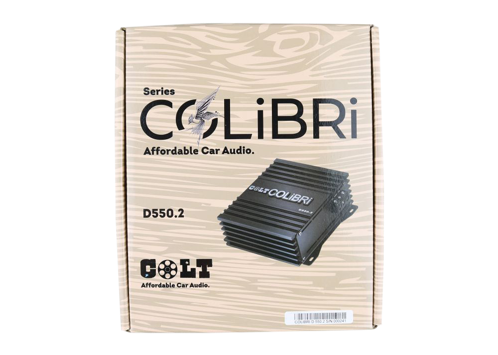 COLT | Colibri D550.2 | 2х160 Вт RMS 4 Ом, 2х230 Вт RMS 2 Ом, 2х300 Вт RMS 1 Ом | 4