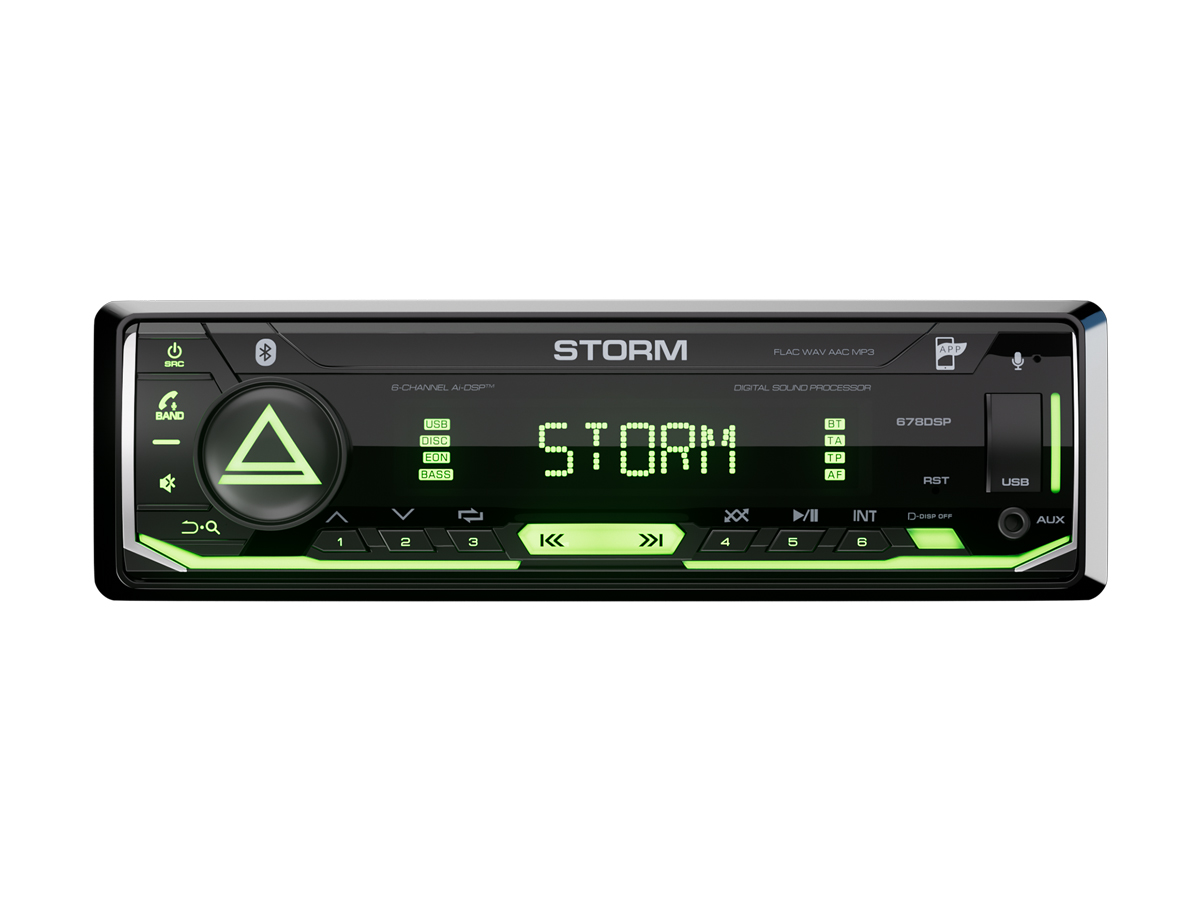 AurA | STORM-678DSP | Ai-DSP (6 RCA, 4V), FLAC 24bit, BT 5.3, APP, RGB, D-SWC, ДУ | превью 2