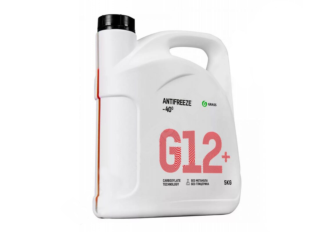 GRASS | Антифриз G12 -40 | Антифриз готовый красный 5L | 1