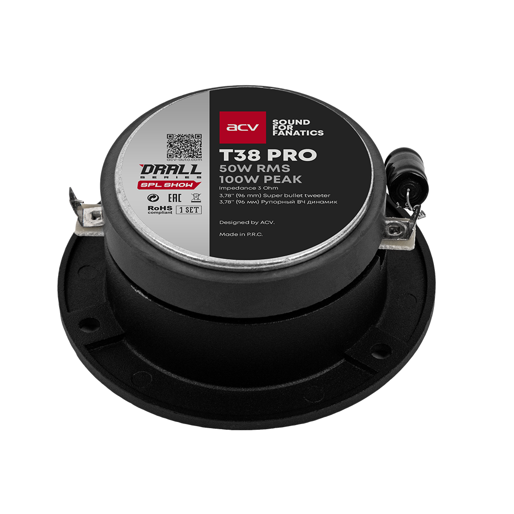 ACV | T38PRO  DRALL | эстрадная акустика RMS=50Вт (пара) | 5