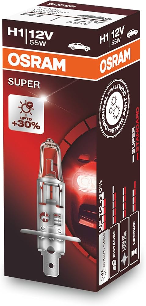 OSRAM | H1 64150SUP Halogen  | Лампа H1 SUPER 12V 55W  +30% | превью 1