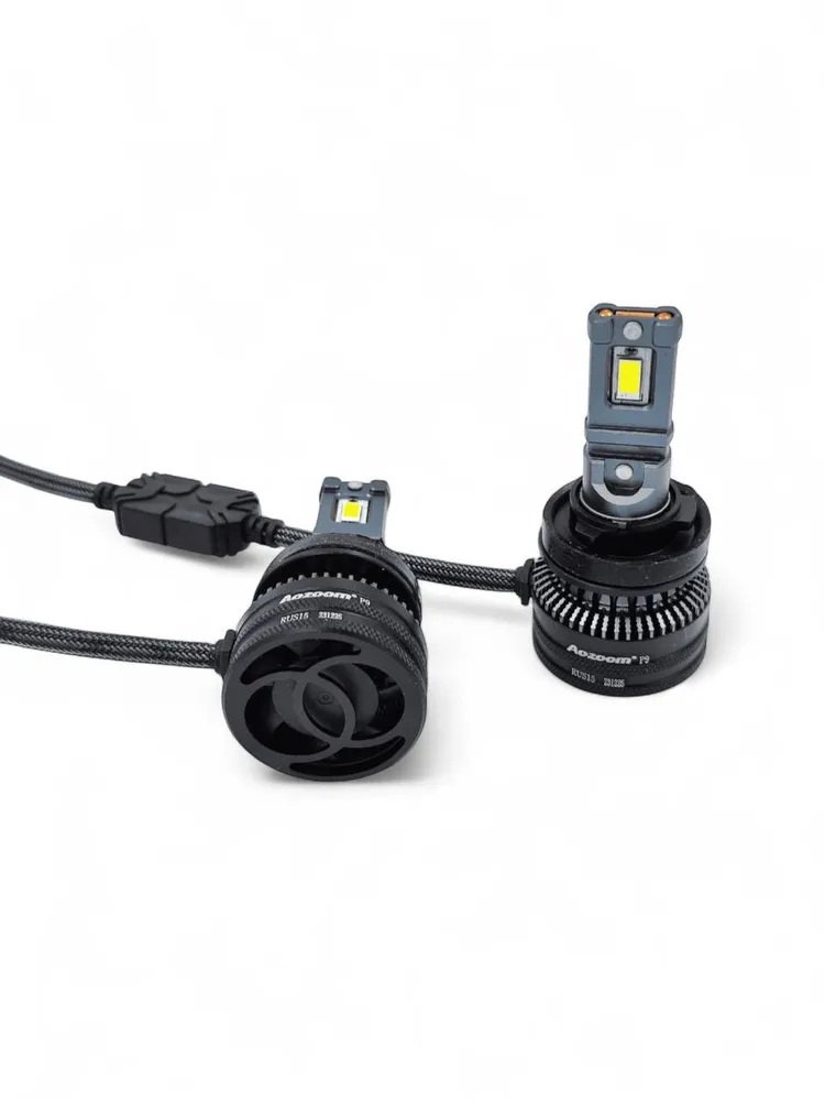 AOZOOM | P9 H11 | с вентилятором , 5500K , 12V, 52 Вт, 4200Lm комплект 2 шт. | 3