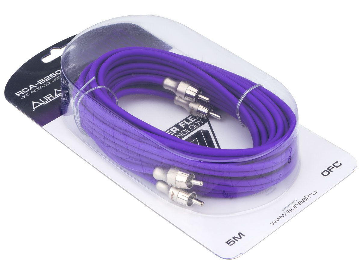 AurA | RCA-B250 MkII | RCA-кабель 5 метров, 2 канала, бескислородная медь (OFC), двойной экран | превью 2