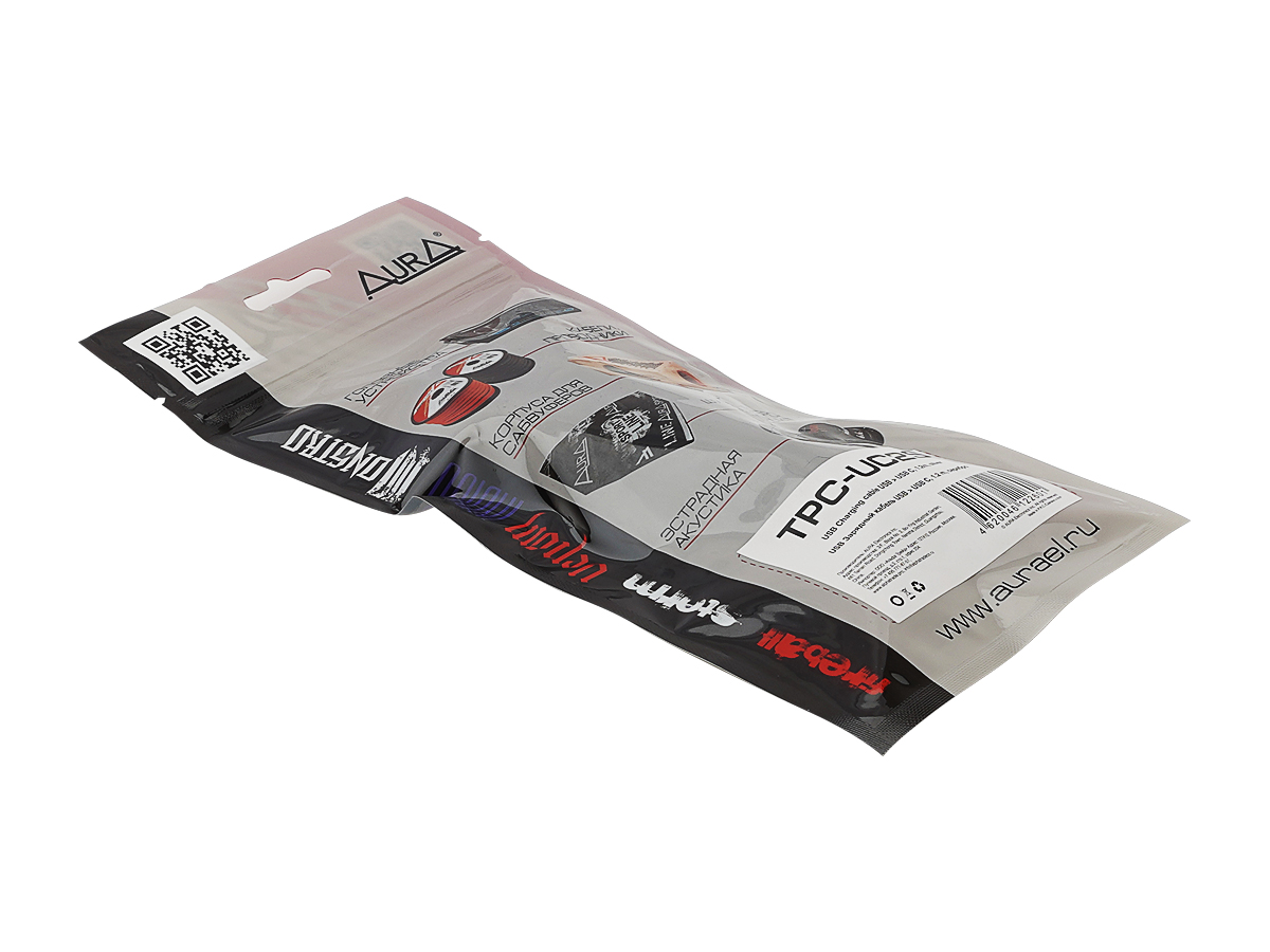 AurA | TPC-UC2S | Кабель USB 3в1, Lightning/MicroUSB/TYPE C, 1.2m, тканевая оплетка, серебро | превью 3