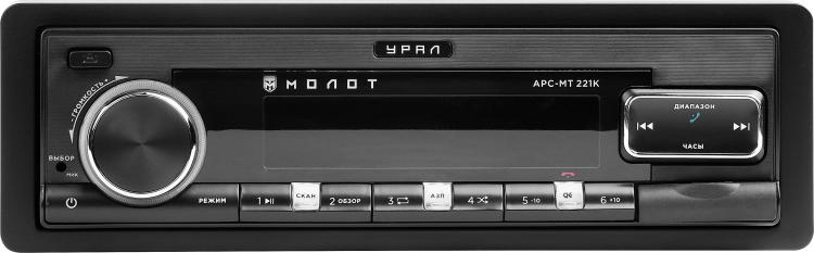 Ural | Урал МОЛОТ АРС-МТ 221К | 4*25Вт, BT, USB, RCA, AUX, красные кнопки, приложение | превью 2