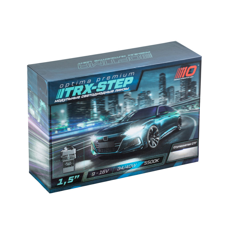 OPTIMA  | BiLED-1.5-TRX-STEP | Модульные линзы TRX 1.5" 34Вт 5500K КОМПЛ | 5