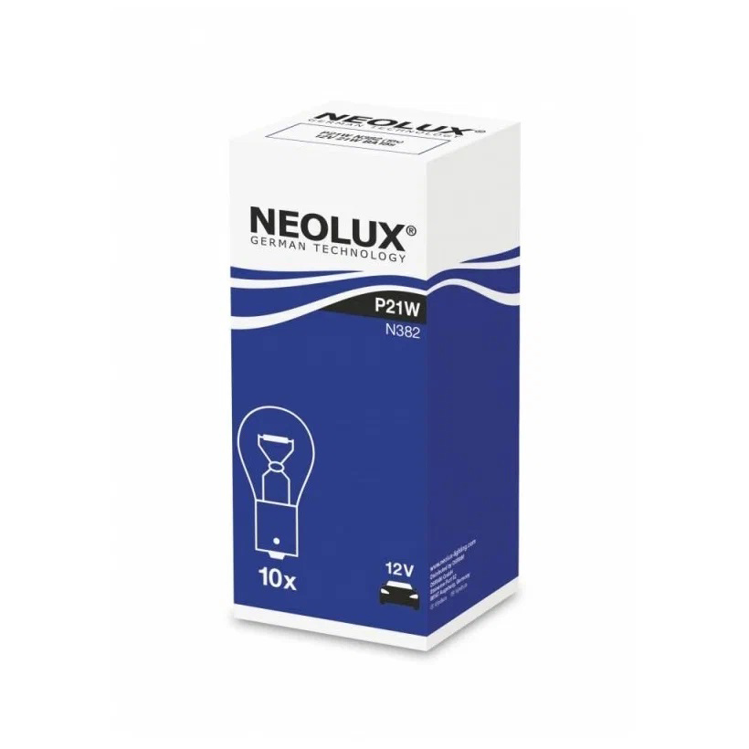 NEOLUX  P21W | N382  | Лампа  P21W  21W 12V BA15S 1уп. 10шт. | превью 3