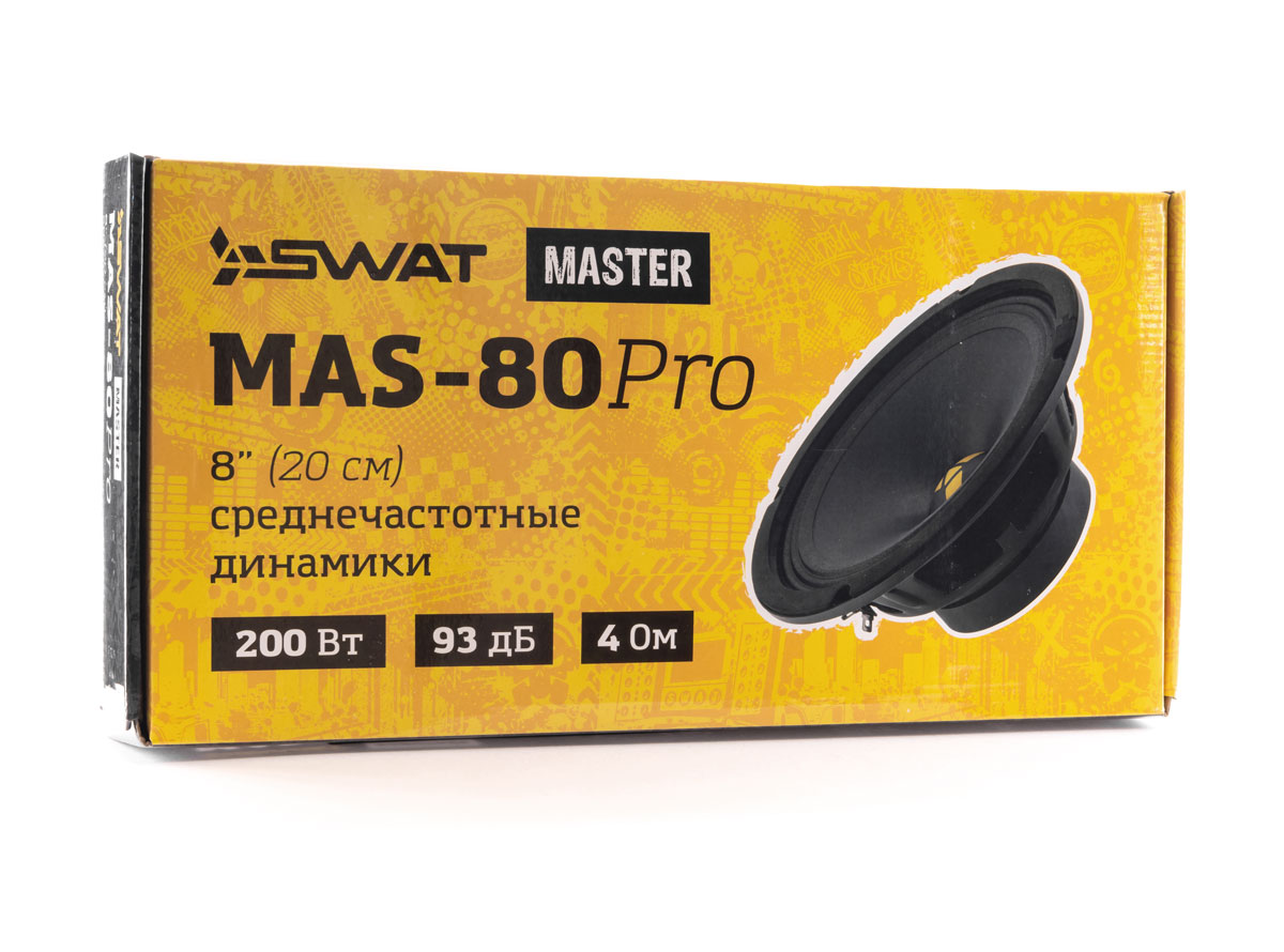 Swat | MAS-80Pro | СЧ/НЧ  8", 100/200 Вт, 4 Ом | 4