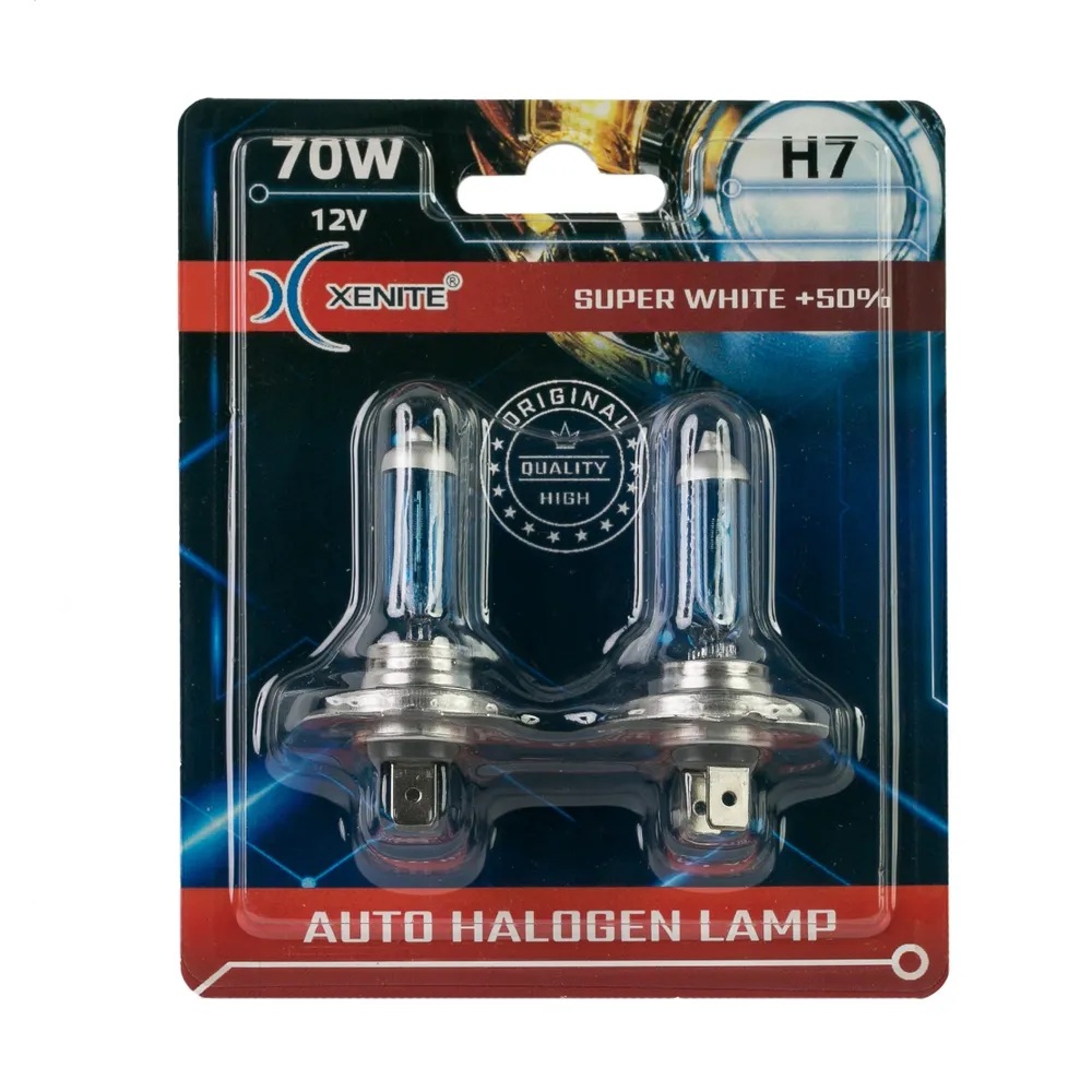 XENITE | H7 Super WHITE | 12V 55W + 50% | упаковка 2шт. 4