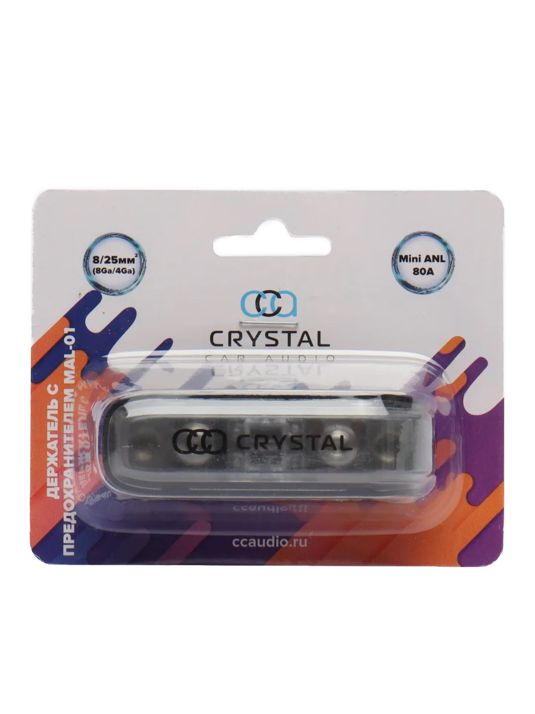 Crystal Car Audio | MAL-01 | 80A  Держатель предохранителя Mini ANL | 4