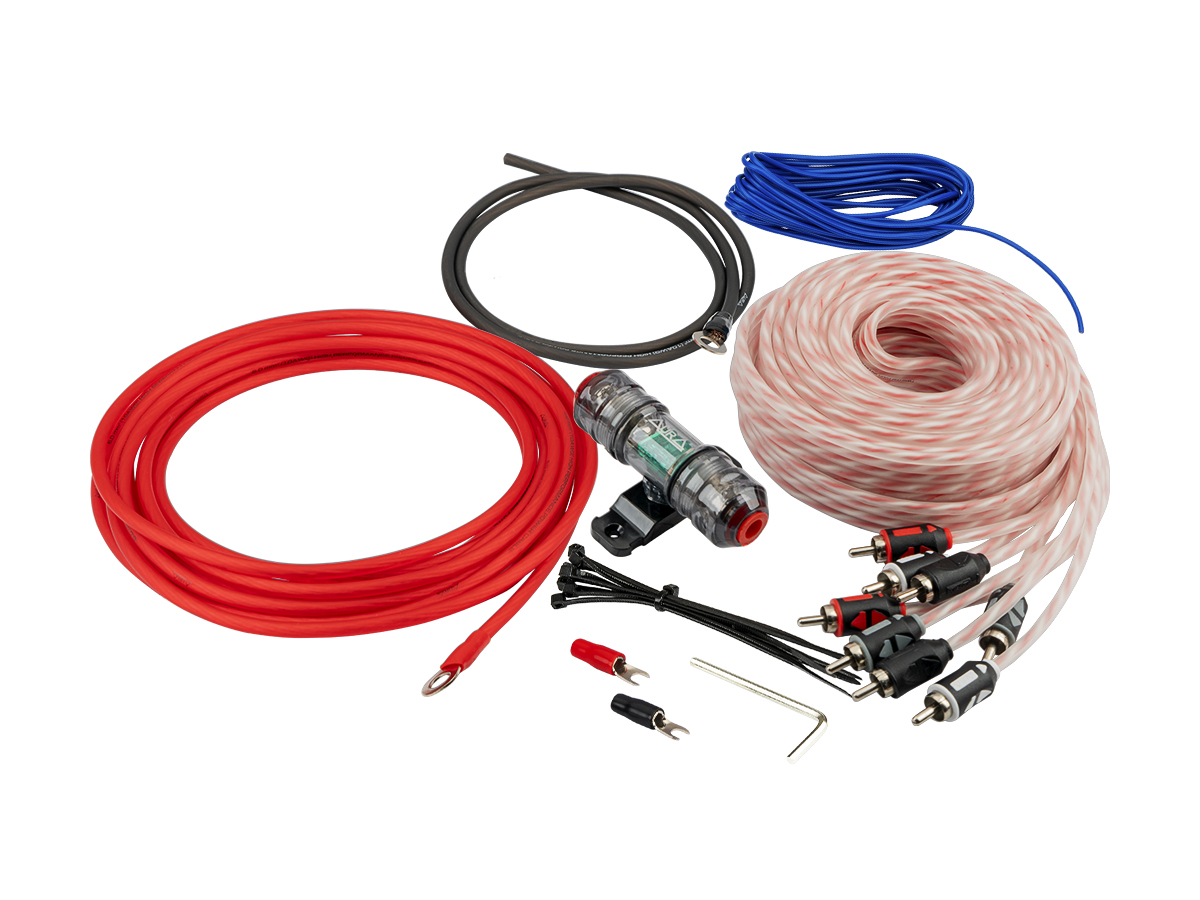 AurA | AMP-1410 | 4 канала, 10Ga (6мм²), держатель MiniANL 40A, RCA, клеммы, шестигранник, пакет | превью 1