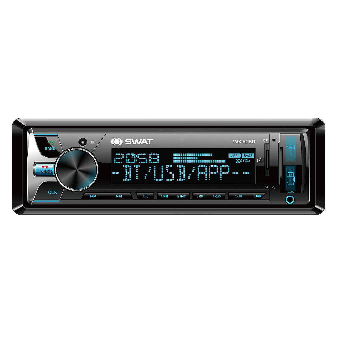 Swat WX-508D 4х50 Вт, MP3, 2*USB, DSP, SD, BT