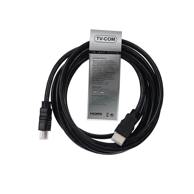 TV-COM | CG501N-3M | Кабель HDMI to HDMI ver.1.4 A-M/A-M, 3 м | превью 1