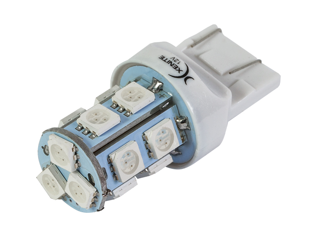 XENITE | T20 W21/5W TP137R |13SMD КРАСНАЯ Диодная лампа без цоколя, 40Lm 5000K, белая уп.2шт | 2