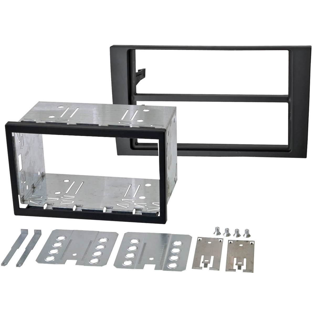 Incar | RAU4-03S | Рамка магнитолы для Audi A4 03+ (широкая)2/1DIN | превью 1