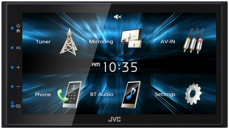 JVC | KW-M150BT | 6,2", 2DIN, USB, Vario Color, iPod/iPhone, BT, 3 RCA (4V), 2 AUX | превью 2