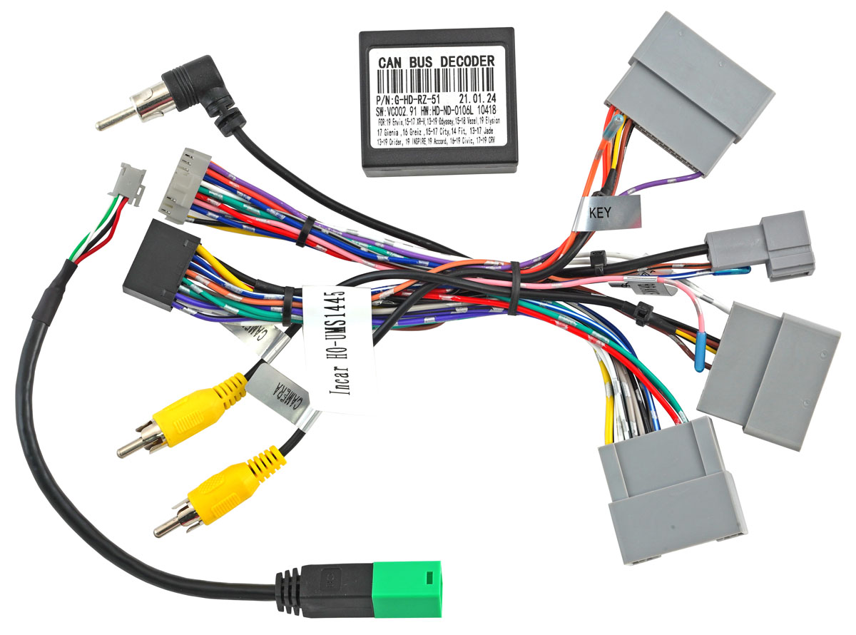 Incar | HO-UMS1445 | переходник HONDA 2017+ (тип3) (CAN-модуль) | 1