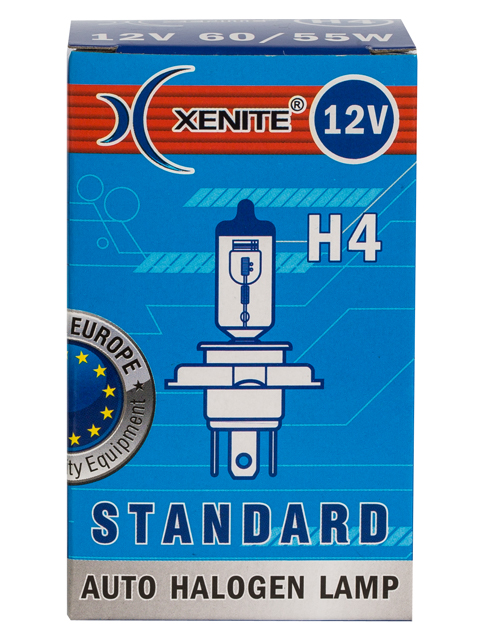 XENITE | H4 STANDART | 12V 60\55W  | упаковка 1шт. 4