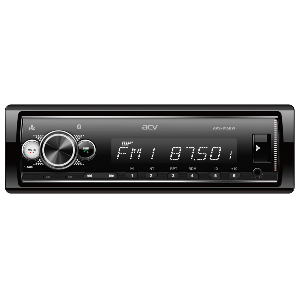 ACV | AVS-916BM | 1din/мультицвет/FM/MP3/USB/BT/SD/FM/4*50/Bluetooth | 1
