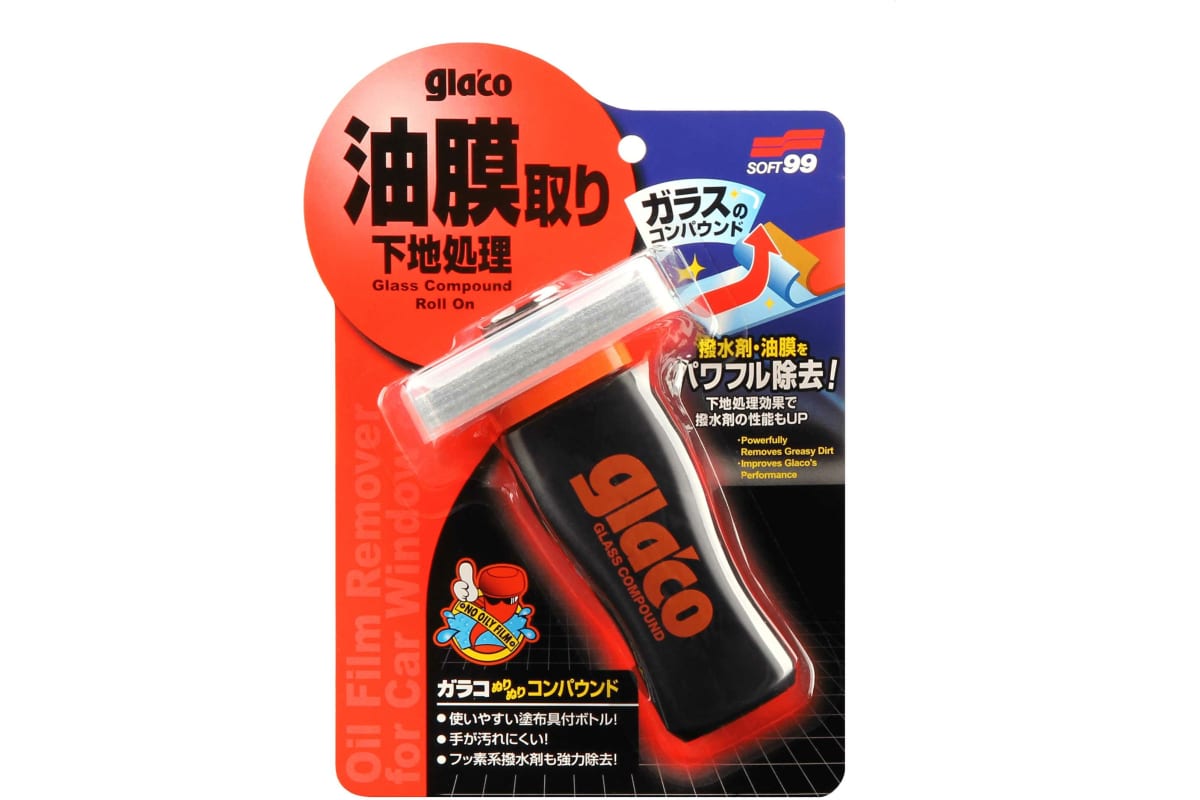 Soft99 | Glaco Glass Compound Roll On (100 мл.)| очиститель стекла во флаконе | превью 2