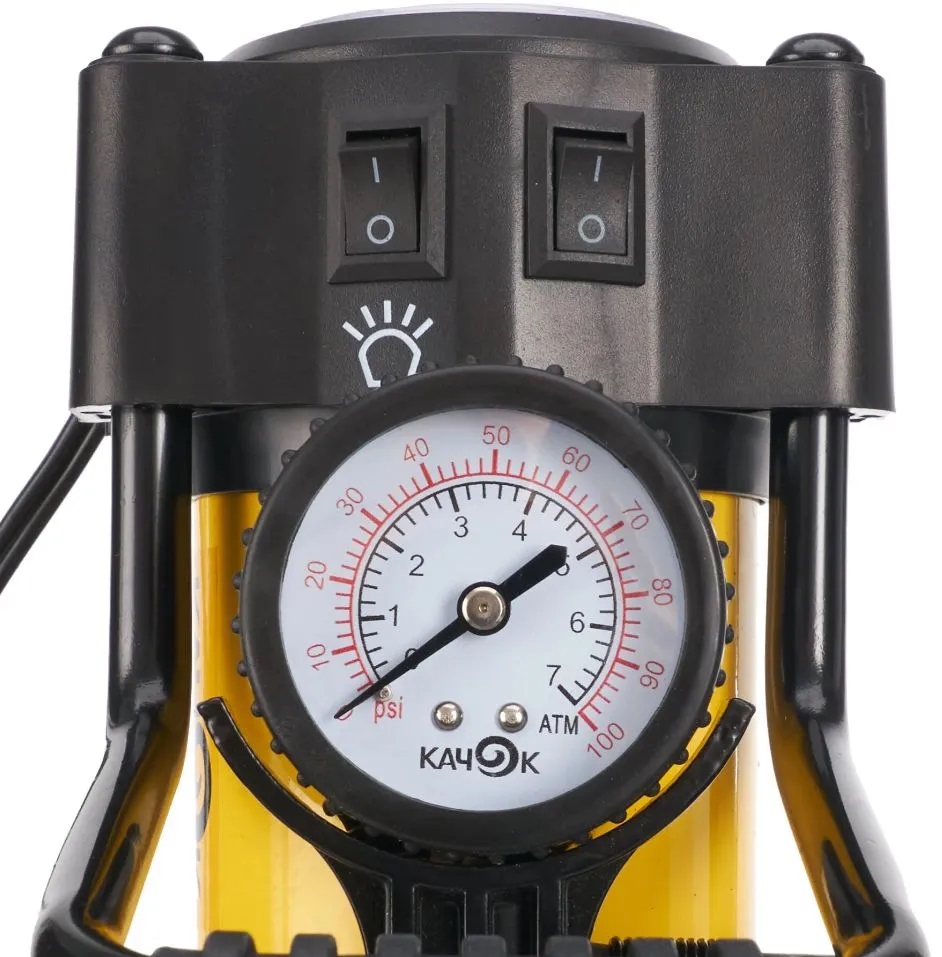 КАЧОК | К-90 LED NEW | Компрессор 35л/мин до 10атм/фонарь с/д | 4