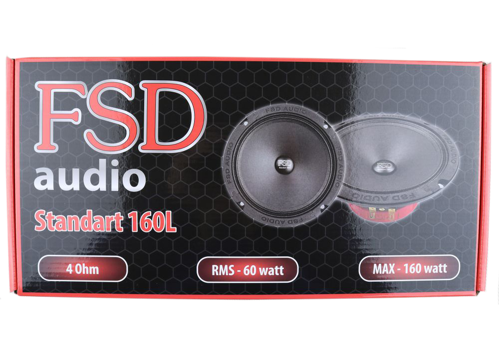 FSD audio | Standart 160L | Мидбас 6.5", 4Om, 80 Вт RMS, 250 Вт MAX, 92.5Дб, ПАРА | 4