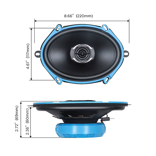 Recoil | RCX57 | 2-х пол. коакс., 5x7" , 3.2 Ом, 95-20000 Гц, RMS/Peak - 50W/100W | 3