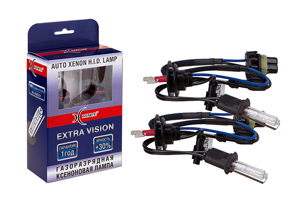 XENITE | EXTRA VISION+30%  H3 4300K | Комплект 2шт  H3 4300K , яркость+30% | превью 1