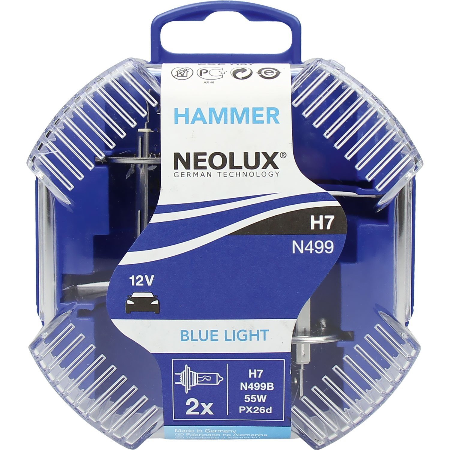 NEOLUX H7 | N499B - DUOBOX H7 | Лампа H7 (4000K) BLUE LIGHT 55W комп 2 шт. | превью 1