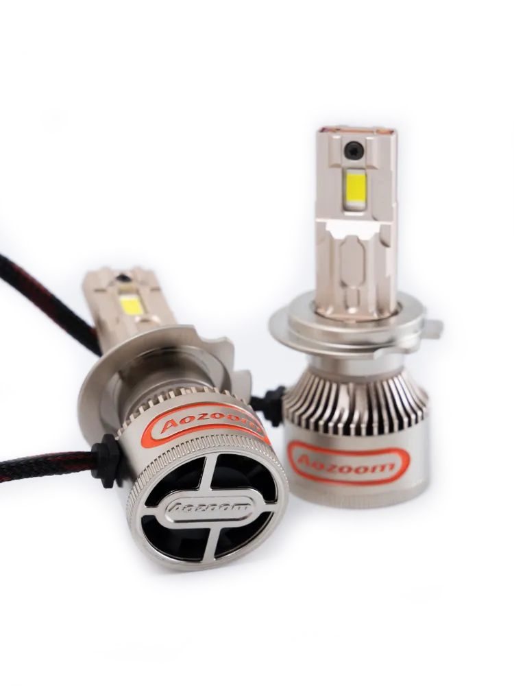 AOZOOM | P10 H7 |  с вентилятором , 5500K , 12V, 55 Вт, 3500 Lm  комплект 2 шт. | превью 2