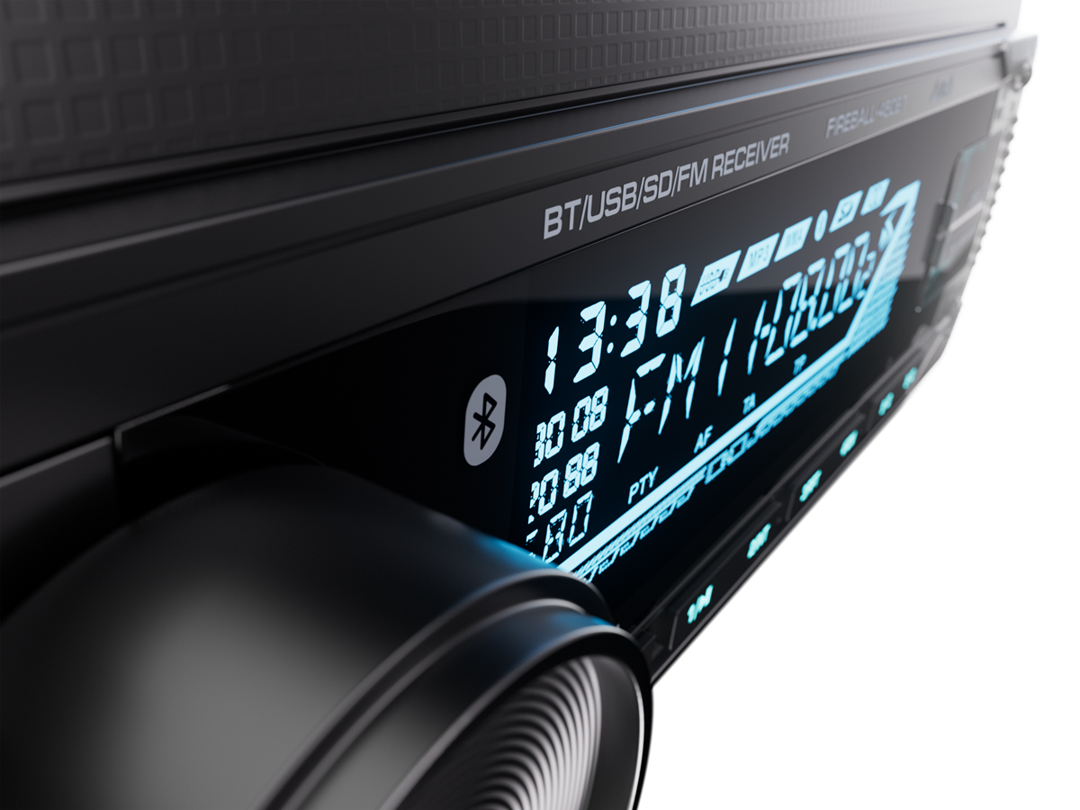 AurA | FIREBALL-450BT | 4х51w, FLAC, 2xUSB/BT, 2 RCA, APP, 7 цветов, 10 EQ, ДУ | 4