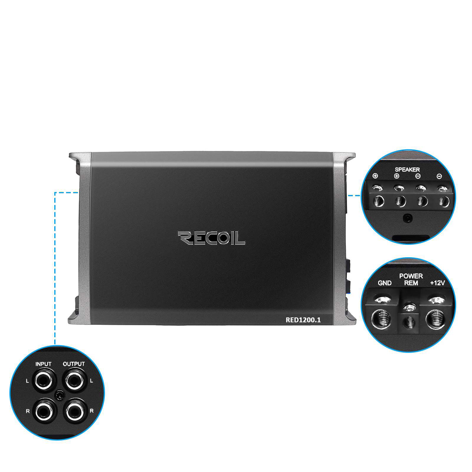 Recoil | RED1200.1 | 1-х канальный усил., 1х550/900/1250W | 2