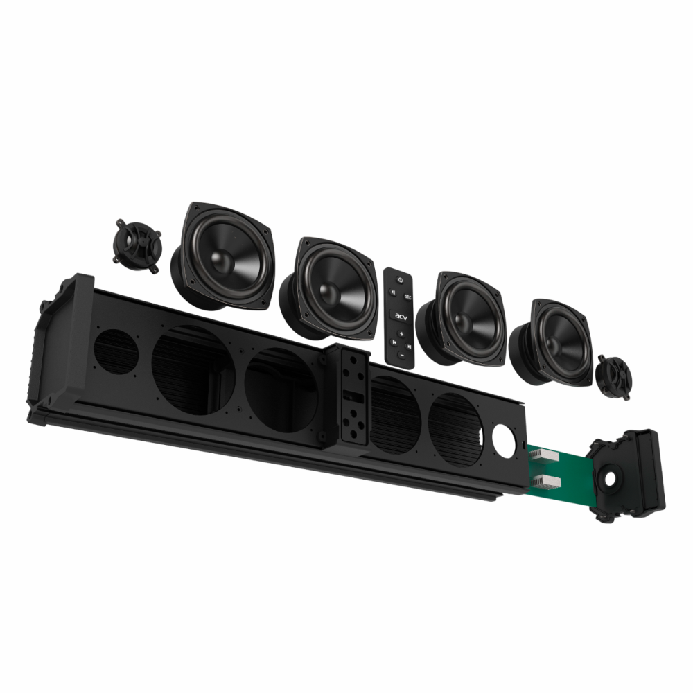 ACV | SBD246BTL | саундбар морской 61см/AUX/RCA/400W/LED/BT v5.3/Dclass/IPX6 | превью 2