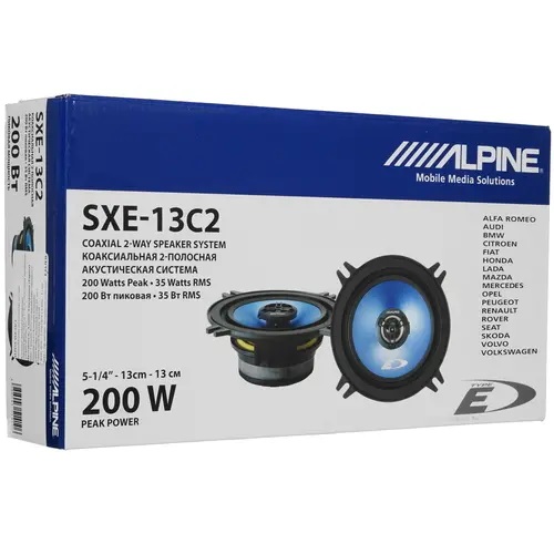 Alpine | SXE-13C2 | 13 см. коакс. 2-полосн. 200MAX/35RMS | 5